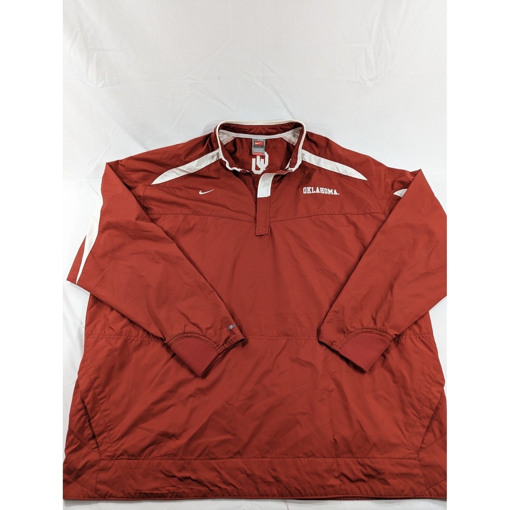 Vintage Nike Team Nike fit Storm‎ Oklahoma Sooners Pullover Windbreaker Size 2XL
